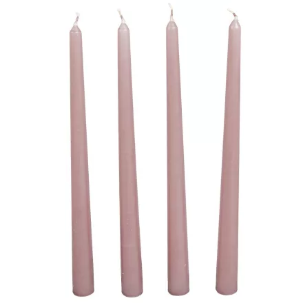 Mártott sziluett gyertya mályva 310 mm 4db/csom (db ár)