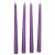 Metál sziluett gyertya 310 mm lila 4db/csom (db ár)