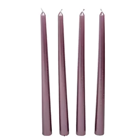   Metál sziluett gyertya 310 mm halvány lila 4db/csom (db ár)