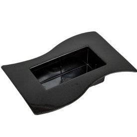 Műanyag  tál grafit szürke Szafari M5x24X12cm