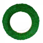 Szizállal tekert széna alap zöld 15cm