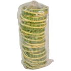 Szizállal cirokkal tekert széna alap zöld 20cm