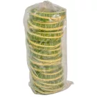 Szizállal cirokkal tekert széna alap zöld 20cm