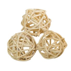 Vesszőlabda 3cm natúr 18db-os Vesszőlabda 3cm natúr 18db-os