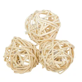 Vesszőlabda 4cm fehéritett 16db-os