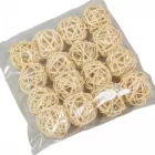 Vesszőlabda 4cm fehéritett 16db-os