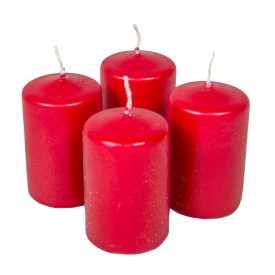 Adventi gyertya matt bordó 4cm x 6cm Adventi gyertya matt bordó 4cm x 6cm