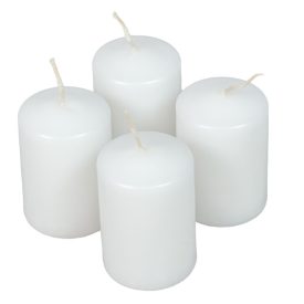 Adventi gyertya matt fehér 4cm x 6cm Adventi gyertya matt fehér 4cm x 6cm