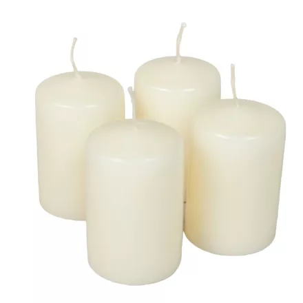 Adventi gyertya matt krém 4cm x 6cm