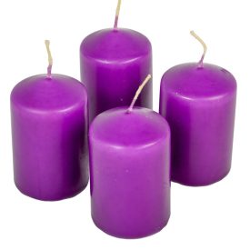 Adventi gyertya matt lila 4cm x 6cm Adventi gyertya matt lila 4cm x 6cm