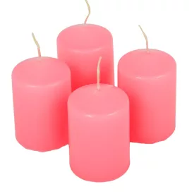 Adventi gyertya matt rózsaszín 4cm x 6cm