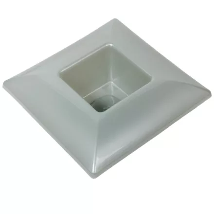 Műanyag tál négyzet alakú gyöngyház 17x17cm