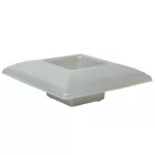 Műanyag tál négyzet alakú gyöngyház 17x17cm