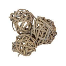 Vesszőlabda 3cm havas szürke 24db-os Vesszőlabda 3cm havas szürke 24db-os