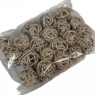 Vesszőlabda 3cm havas szürke 24db-os