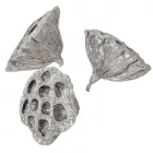 Lótusz 5-8cm metál ezüst 10db-os