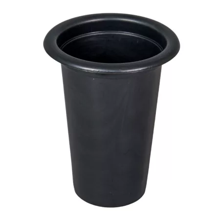 Műanyag sírváza betét fekete M15 D12cm