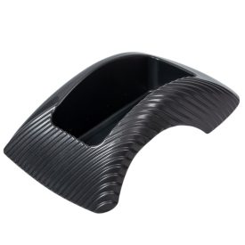 Műanyag domború tál mintás grafit 33,5x20x10cm