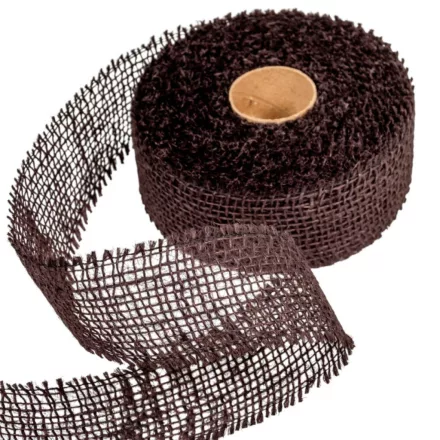 Juta szalag 5cm x10y fekete