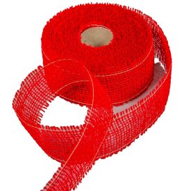 Juta szalag 5cm x10y piros Juta szalag 5cm x10y piros