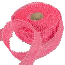 Juta szalag 5cm x10y világos pink Juta szalag 5cm x10y világos pink