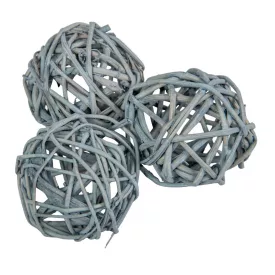 Vesszőlabda 4cm havas szürke 20db-os