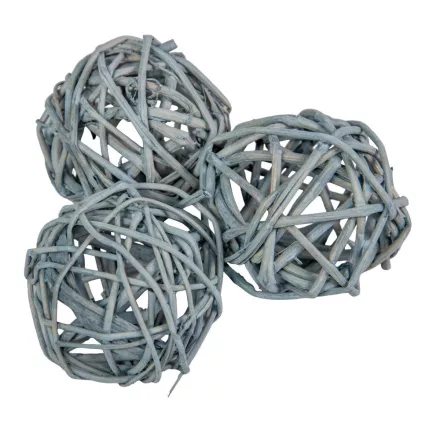 Vesszőlabda 4cm havas szürke 20db-os