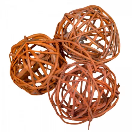 Vesszőlabda 4cm f. terrakotta 16db-os