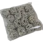 Vesszőlabda 4cm f. szürke 16db-os