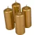 Metál henger gyertya 40x100mm arany 4db/csom (db ár)