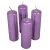 Metál henger gyertya 40x140mm lila (db ár) 4db/csom