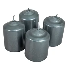   Metál adventi gyertya 40x60 mm szürke darab ár (4 darabos csomagban rendelhető)