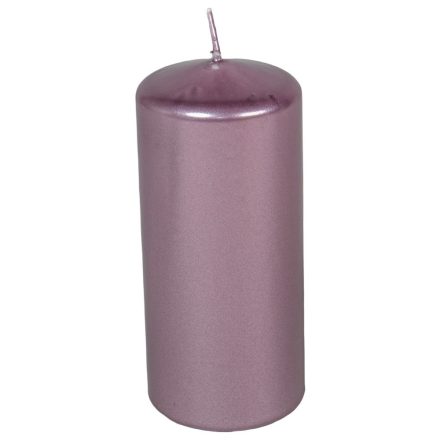 Metál henger gyertya 60x140 mm halvány lila