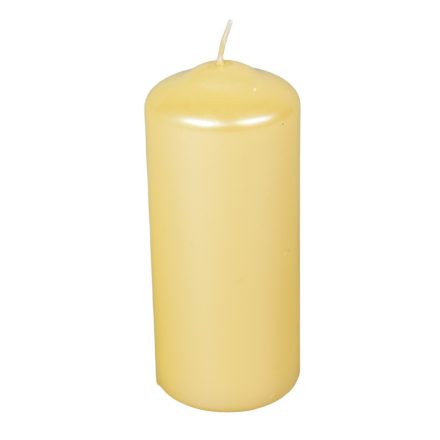 Metál henger gyertya 60x140 mm krém