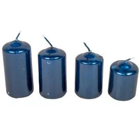 Metál 40mm-es lépcsős gyertya sötét kék (csom ár)