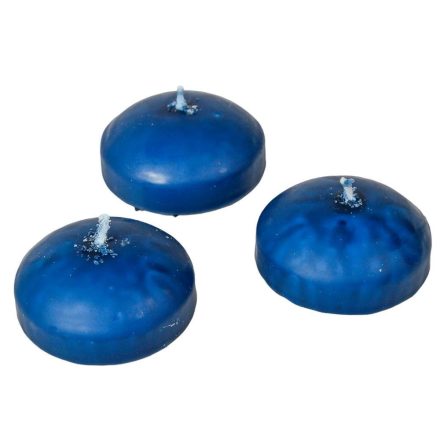 Mártott úszó gyertya 60x30 mm sötét kék 12db/csom (db ár)