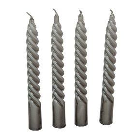   Mártott nagy csavart gyertya szürke 200mm (db ár) 30db/csom