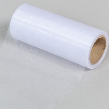 Organza tekercs 01 fehér 12cmx10m