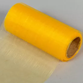 Organza tekercs 16 napsárga 12cmx10m