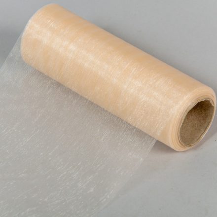 Organza tekercs 06 bézs 15cmx10m