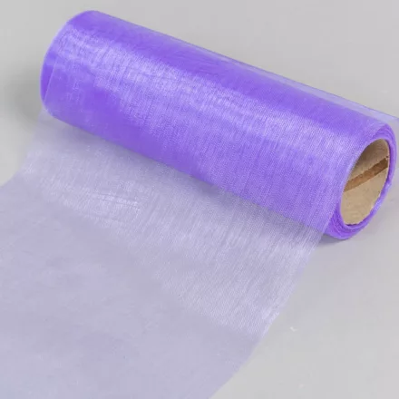 Organza tekercs 21 lila 15cmx10m