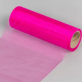 Organza tekercs 27 pink 15cmx10m