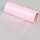 Organza tekercs 43 babarózsaszín 15cmx10m