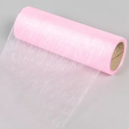 Organza tekercs 43 babarózsaszín 15cmx10m