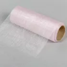 Organza tekercs 90 halvány rózsaszín 15cmx10m