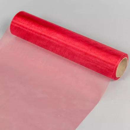 Organza tekercs 37 bordó 23cmx10m