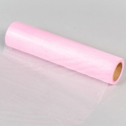 Organza tekercs 43 babarózsaszín 23cmx10m