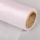Organza tekercs 90 halvány rózsaszín 23cmx10m