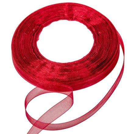 Organza szalag 33 bordó 1cmx45.5cm