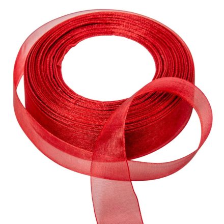 Organza szalag 33 bordó 2.5cmx45.5cm